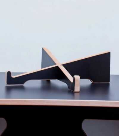 Minimalist laptop stand for desk