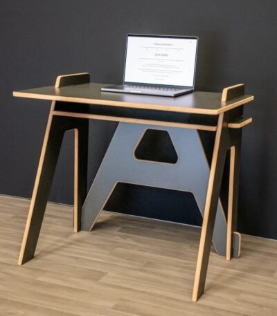 Wooden laptop desk for home and office